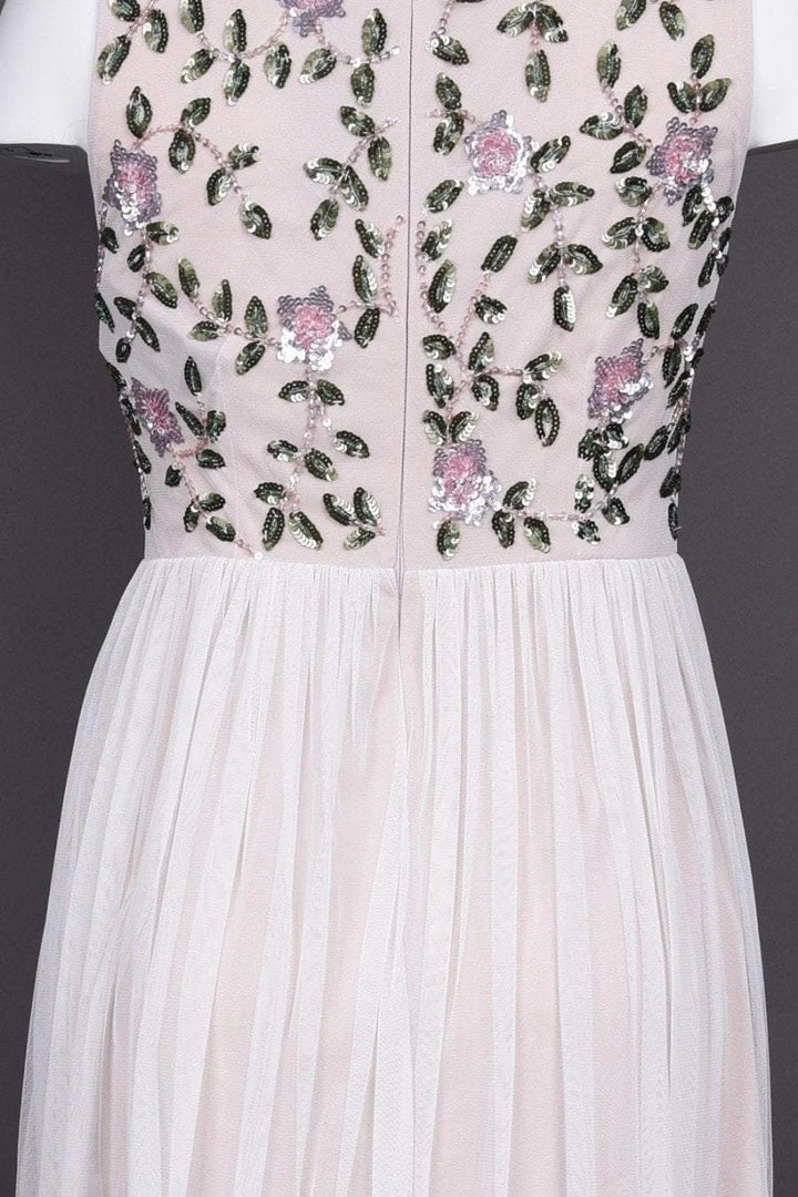 Adrianna Papell - AP1E203409 Bedazzled Bateau Mesh A-line Dress Formal Gowns 9 Adrianna Papell - AP1E203409 Bedazzled Bateau Mesh A-line Dress Formal Gowns