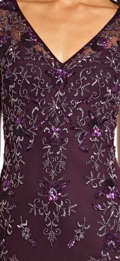 Adrianna Papell - AP1E203711 Floral Beaded Evening Dress 9 Adrianna Papell - AP1E203711 Floral Beaded Evening Dress