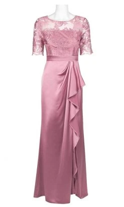 Formal Gowns Adrianna Papell - AP1E205141 Embroidered Bateau Satin Sheath Dress 15 Formal Gowns Adrianna Papell - AP1E205141 Embroidered Bateau Satin Sheath Dress