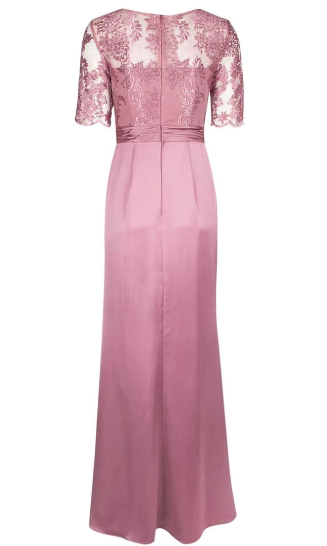 Formal Gowns Adrianna Papell - AP1E205141 Embroidered Bateau Satin Sheath Dress 9 Formal Gowns Adrianna Papell - AP1E205141 Embroidered Bateau Satin Sheath Dress