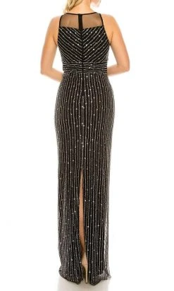Adrianna Papell - AP1E205824 Illusion Bateau Fitted Evening Dress Formal Gowns
