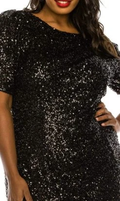 Adrianna Papell - AP1E206239W Sequin Bateau Cocktail Dress 9 Adrianna Papell - AP1E206239W Sequin Bateau Cocktail Dress