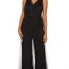Adrianna Papell - AP1E206320 Embellished V Neck Jumpsuit