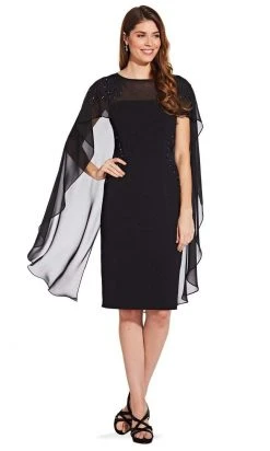 Cocktail Dresses Adrianna Papell - AP1E206417 Knee Length Beaded Soutache Dress