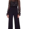 Adrianna Papell - AP1E206419 Illusion Long Sleeve Embellished Jumpsuit 1 Adrianna Papell - AP1E206419 Illusion Long Sleeve Embellished Jumpsuit