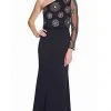 Formal Gowns Adrianna Papell - AP1E206525 Embellished Asymmetric Trumpet Dress