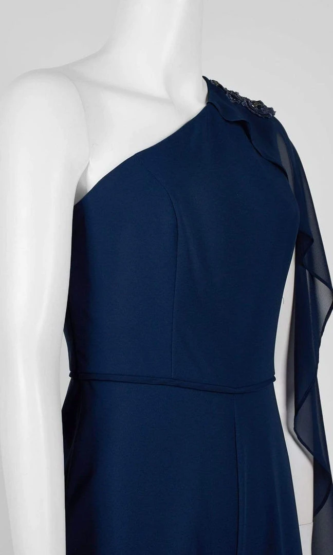 Plus Size Dresses Adrianna Papell - AP1E206604 Flutter Sleeve One Shoulder Jumpsuit 5 Plus Size Dresses Adrianna Papell - AP1E206604 Flutter Sleeve One Shoulder Jumpsuit