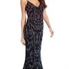 Formal Gowns Adrianna Papell - AP1E206840 Multi-Colored Embellished Sheath Dress