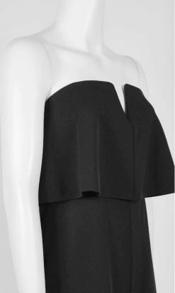 Plus Size Dresses Adrianna Papell - AP1E206916 Strapless Flounce Bodice Crepe Jumpsuit