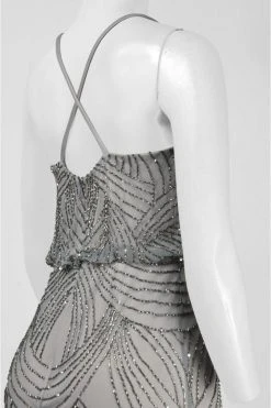 Adrianna Papell - Beaded Blouson Dress 91891180 Formal Gowns