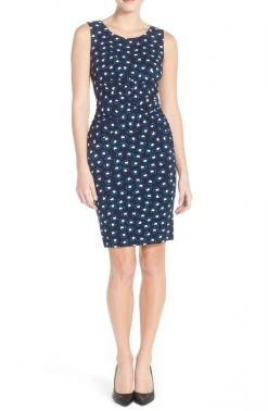 Adrianna Papell - Cross Pleated Dress 15247380