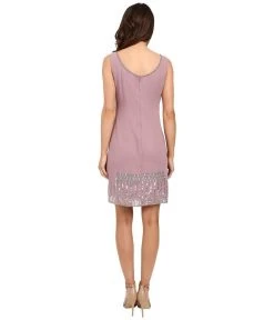 Cocktail Dresses Adrianna Papell - Embellished Bateau Neck Dress 191918700