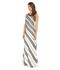 Adrianna Papell - Halter Long Dress 91918240