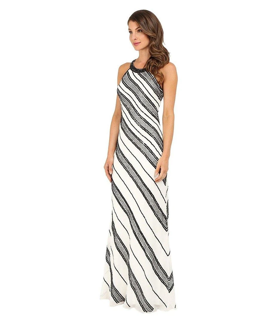 Adrianna Papell - Halter Long Dress 91918240 4 Adrianna Papell - Halter Long Dress 91918240