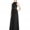 Adrianna Papell - Halter Neckline Chiffon Long Dress AP1E200026 Formal Gowns
