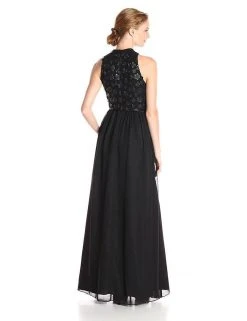 Adrianna Papell - Halter Neckline Chiffon Long Dress AP1E200026 Formal Gowns