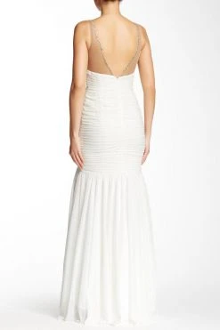 Adrianna Papell - Jersey Mesh Long Dress 91889300