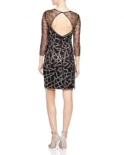 Cocktail Dresses Adrianna Papell - Jewel Cutout Mesh Dress 41912680