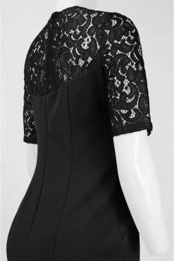 Adrianna Papell - Lace Illusion Jewel Neck Stretch Dress 16260650 Cocktail Dresses