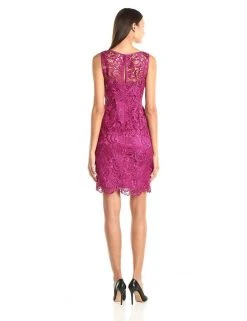 Cocktail Dresses Adrianna Papell - Lace Overlay Dress 41863800