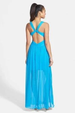 Adrianna Papell - Pleated Bodice Chiffon Dress 231M55220
