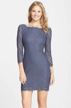Adrianna Papell - Quarter Length Sleeve Lace Dress 41864780 Cocktail Dresses