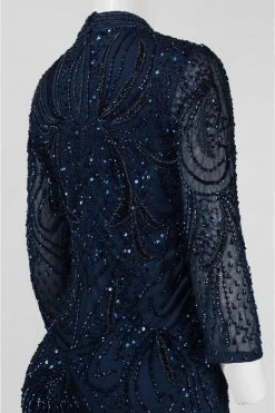 Formal Gowns Adrianna Papell - Quarter Length Sleeves Long Dress AP1E200282 7 Formal Gowns Adrianna Papell - Quarter Length Sleeves Long Dress AP1E200282