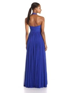 Formal Gowns Adrianna Papell - Ruched Halter Strap Neck Dress 91907460
