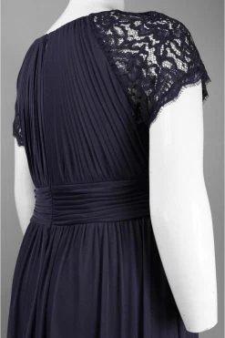 Adrianna Papell - Ruched Jewel Neck Dress 81898931 Formal Gowns