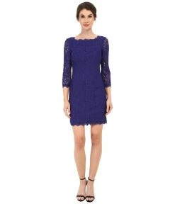 Adrianna Papell - Scalloped Lace Dress 41864782 Cocktail Dresses