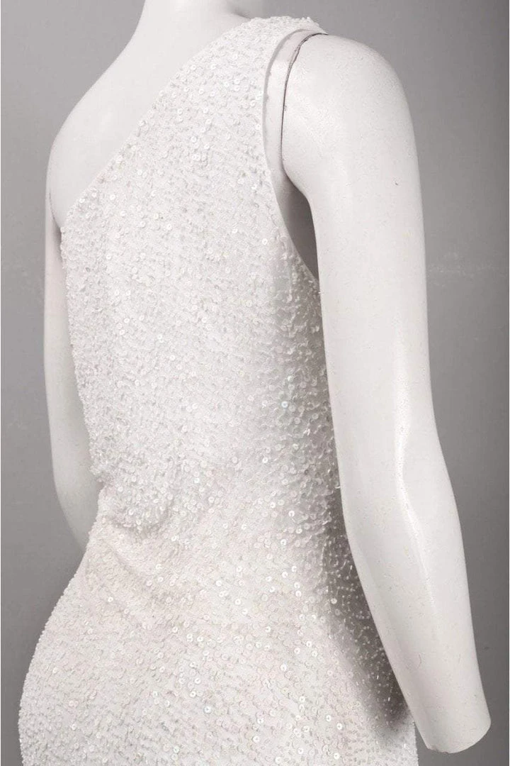 Adrianna Papell - Sequined Asymmetric Dress 91880950 5 Adrianna Papell - Sequined Asymmetric Dress 91880950