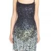 Adrianna Papell - Sequined Scoop Neck Dress 41917150