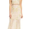 Formal Gowns Adrianna Papell - Sheer Floral Beaded Dress AP1E200993
