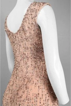 Adrianna Papell - Sleeveless Beaded Gown With Godets 91908220