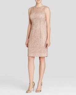 Adrianna Papell - Sleeveless Illusion Lace Cocktail Dress 41889120 Cocktail Dresses 10 Adrianna Papell - Sleeveless Illusion Lace Cocktail Dress 41889120 Cocktail Dresses