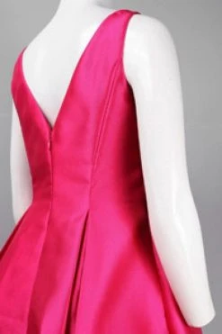 Cocktail Dresses Adrianna Papell - Sleeveless V-Back Tea Length Dress 41899070