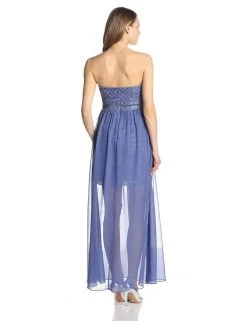 Adrianna Papell - Strapless Lace Dress 231M48940