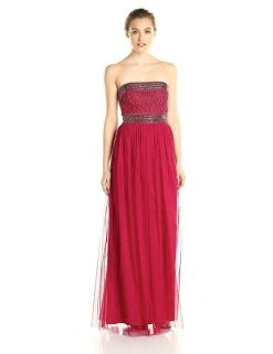 Formal Gowns Adrianna Papell - Strapless Sequined Dress 191910730