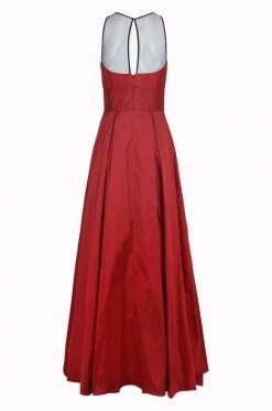 Aidan Mattox - 54467610 Sleeveless Illusion Taffeta Evening Gown