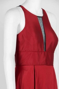 Aidan Mattox - 54467610 Sleeveless Illusion Taffeta Evening Gown