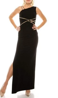 Formal Gowns Aidan Mattox - 54469740 Asymmetrical Sheath Dress With Slit