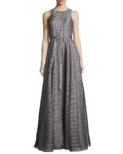Aidan Mattox - 54473170 Sleeveless Halter Embellished A-Line Dress