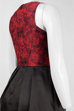 Formal Gowns Aidan Mattox - Bateau Neck Organza A-line Dress 151A11030