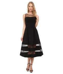 Aidan Mattox - Bateau Neck Ottoman Dress 54466240 Cocktail Dresses