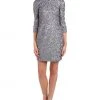 Aidan Mattox - Beaded Bateau Neck Dress 151A11810