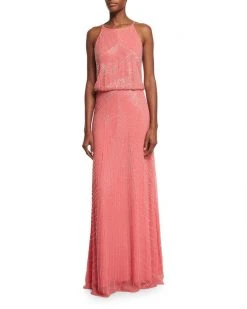 Aidan Mattox - Beaded Halter Neck Dress 54470000