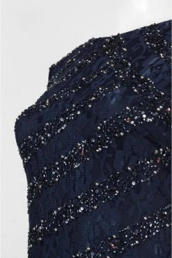 Formal Gowns Aidan Mattox - Embellished Lace Long Dress 54471850