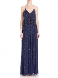 Aidan Mattox - Embellished Long Dress 251706250 Formal Gowns