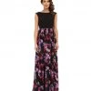 Aidan Mattox - Floral Chiffon Dress 151A14930 Formal Gowns