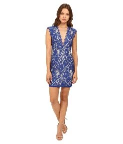 Aidan Mattox - Floral Lace Short Dress 151A12080 Cocktail Dresses
